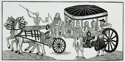 Londoners fleeing to the country to avoid the Plague, 1630 by English School
